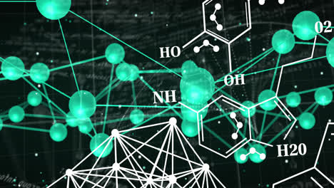 Animación-Del-Procesamiento-De-Datos-Sobre-Fórmula-Química