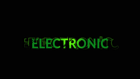 Animation-Von-Elektronischem-Text-Auf-Schwarzem-Hintergrund