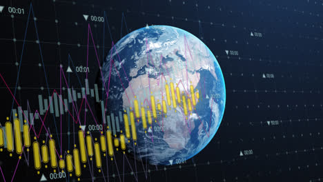 Animation-Der-Finanzdatenverarbeitung-Auf-Der-Ganzen-Welt