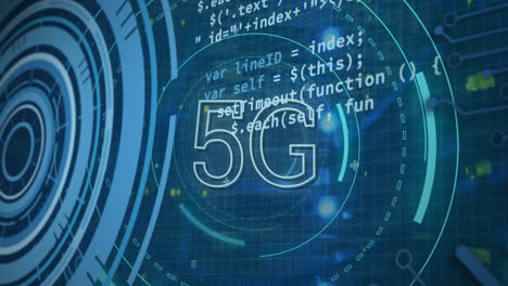 Animation-Der-Datenverarbeitung-Und-5G-über-Computerkabel