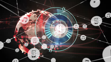 Animation-of-network-of-connections-over-globe