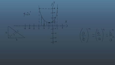 Animation-Der-Mathematischen-Datenverarbeitung-Auf-Dunklem-Hintergrund