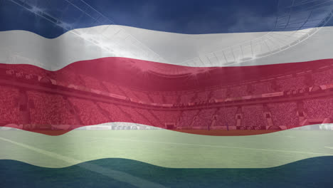 Animation-of-flag-of-costa-rica-over-sports-stadium