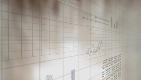 Animation-Der-Statistischen-Und-Börsendatenverarbeitung-Vor-Grauem-Hintergrund-Mit-Farbverlauf