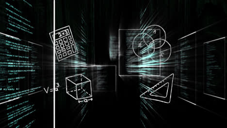 Composition-of-binary-coding-data-processing-over-computer-circuit-board