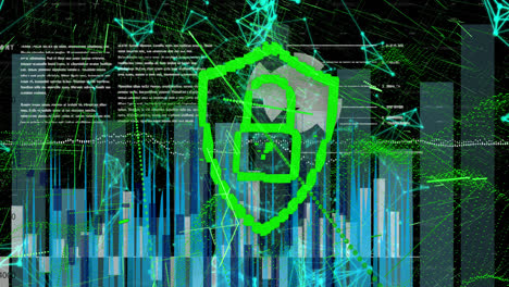 Animación-Del-Procesamiento-De-Datos-Sobre-Candado