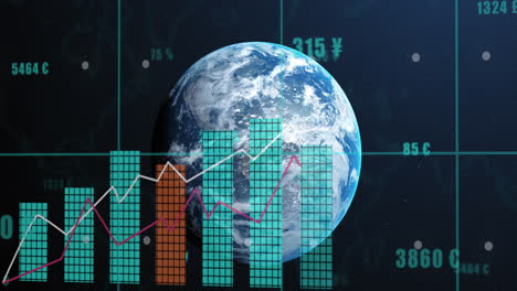 Animation-Der-Finanzdatenverarbeitung-Auf-Der-Ganzen-Welt