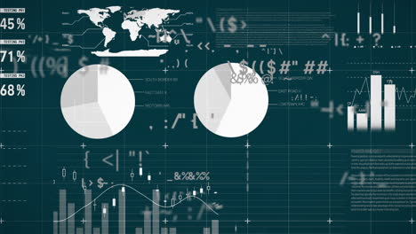 Animation-Der-Finanzdatenverarbeitung-Auf-Dunklem-Hintergrund