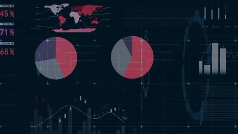 Animation-Der-Finanzdatenverarbeitung-Auf-Schwarzem-Hintergrund