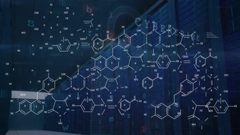 Animation-of-scientific-data-processing-over-computer-servers