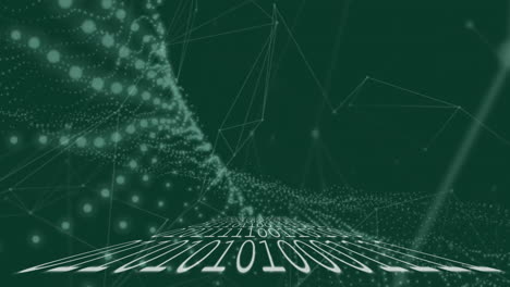 Animation-of-dna-strand-and-binary-coding-data-processing