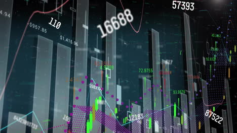 Animación-Del-Procesamiento-De-Datos-Financieros-Sobre-Estadísticas