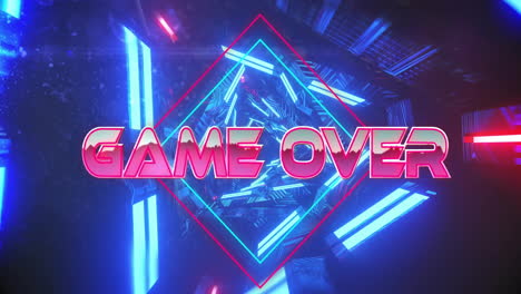 Animation-Von-Game-Over-Text-Auf-Neon-Hintergrund