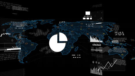 Animation-of-financial-data-processing-over-world-map