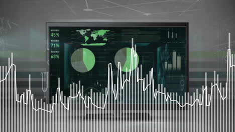 Animation-of-graph-over-screen-with-data-processing