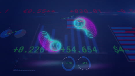 Animación-De-Estadísticas-Y-Procesamiento-De-Datos-Sobre-Fondo-Oscuro