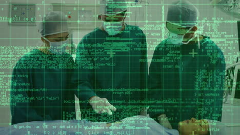 Animation-of-data-processing-over-diverse-surgeons-in-hospital