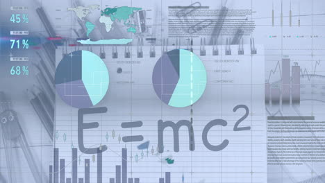 Animation-of-financial-data-processing-over-mathematical-formulae