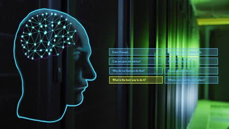 Animation-of-human-head-and-ai-data-processing-over-computer-server