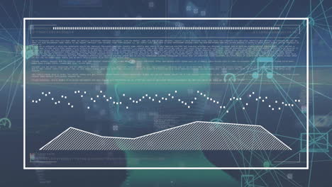 Animación-Del-Procesamiento-De-Datos-Sobre-Cabeza-Humana-Sobre-Fondo-Oscuro