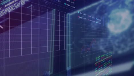 Animación-De-Estadísticas-Y-Procesamiento-De-Datos-Sobre-Fondo-Oscuro