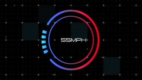 Animation-Des-Oszilloskop-Scannens-Mit-Datenverarbeitung-Auf-Schwarzem-Hintergrund