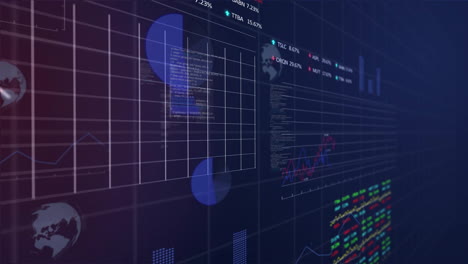 Animación-De-Estadísticas-Y-Procesamiento-De-Datos-Sobre-Fondo-Oscuro