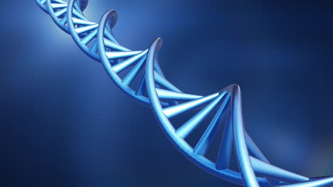 Animation-of-dna-strand-spinning-over-blue-background