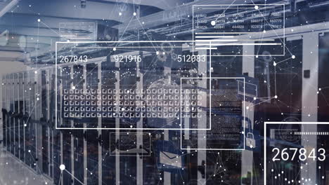 Animation-of-data-processing-over-computer-servers