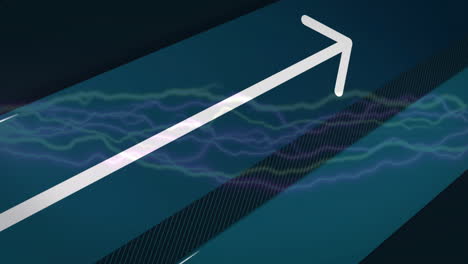 Animation-of-white-arrow-and-data-processing