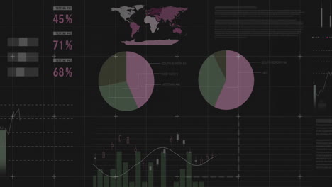 Animation-Der-Finanzdatenverarbeitung-Auf-Dunklem-Hintergrund