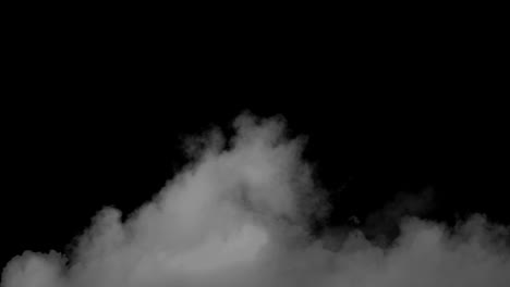 Animación-De-Humo-Colorido-Sobre-Fondo-Negro