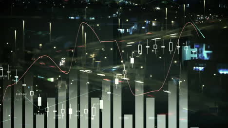 Animación-Del-Procesamiento-De-Datos-Financieros-Sobre-La-Ciudad