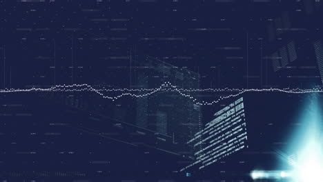 Animation-Der-Finanzdatenverarbeitung-Auf-Dunklem-Hintergrund