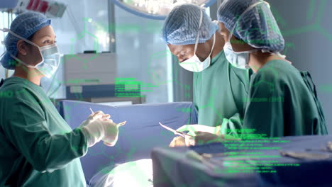 Animation-of-scientific-data-processing-over-diverse-surgeons-in-hospital