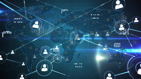 Animación-De-Redes-Y-Procesamiento-De-Datos-Digitales-Sobre-El-Mapa-Mundial