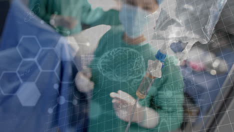 Animation-of-scientific-data-processing-over-diverse-surgeons-in-hospital