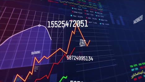 Animación-Del-Procesamiento-De-Datos-Financieros-Sobre-Estadísticas