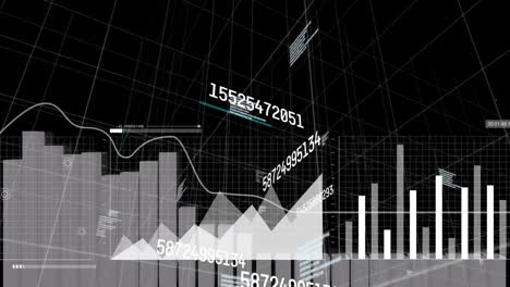 Animación-Del-Procesamiento-De-Datos-Financieros-Sobre-Estadísticas