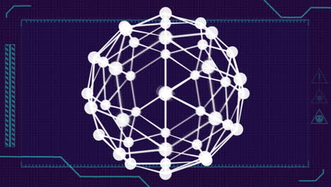 Animation-Eines-Globus-Mit-Einem-Netzwerk-Von-Verbindungen-Auf-Dunklem-Hintergrund