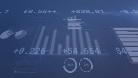 Animación-De-Escaneo-De-Alcance-Y-Procesamiento-De-Datos-Sobre-Fondo-Azul