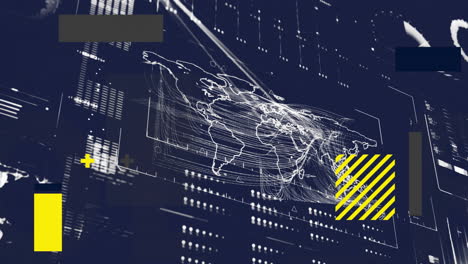 Animación-Del-Procesamiento-De-Datos-Digitales-Sobre-Fondo-Negro