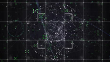 Animación-Del-Globo-Y-Procesamiento-De-Datos-Sobre-Marcador