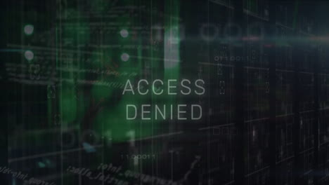 Animation-of-access-denied-text-and-data-processing-over-computer-servers