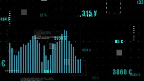 Animación-De-Procesamiento-De-Datos-Y-Estadísticas-Sobre-Fondo-Negro