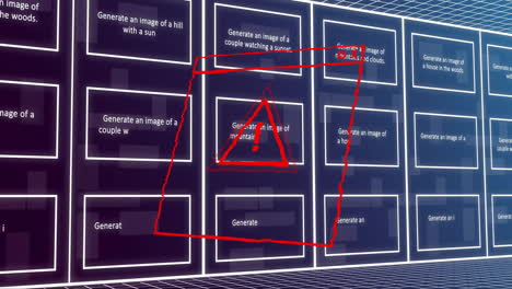 Animation-of-virus-text,-binary-coding-and-data-processing-over-computer-servers