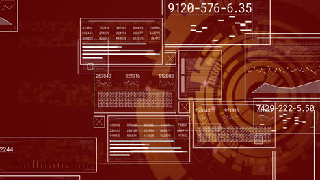 Animation-of-digital-data-processing-over-scope-scanning