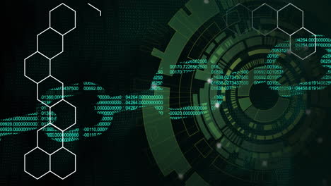 Animation-of-chain-of-binary-coding-over-scope-scanning-and-shapes