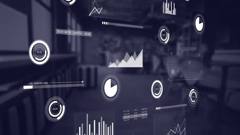 Animación-De-Procesamiento-De-Datos-Y-Diagramas-Sobre-Office.