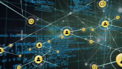 Animation-of-network-of-connections-with-icons-over-data-processing